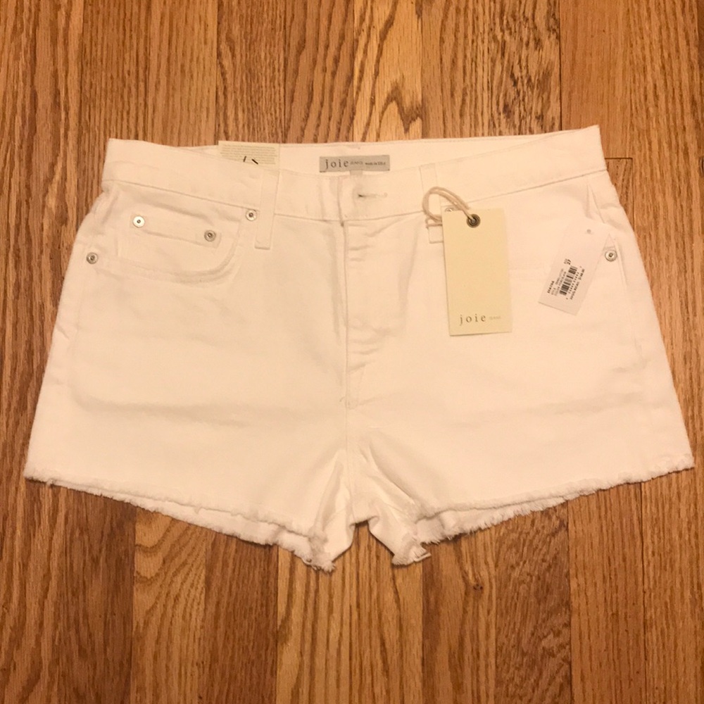 Joie Shayna White Denim Shorts